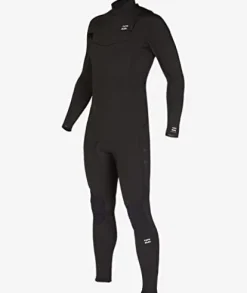 Billabong Mens 4/3mm Absolute Chest Zip Fullsuit GBS Wetsuit Black 23 Medium
