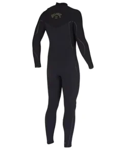Billabong Mens 3/2mm Furnace Comp Chest Zip Fullsuit Wetsuits Black 23