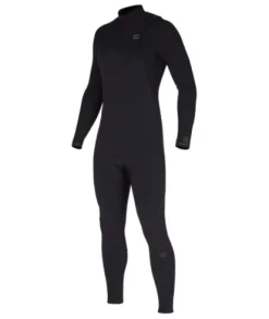 Billabong Mens 3/2mm Furnace Comp Chest Zip Fullsuit Wetsuits Black 23