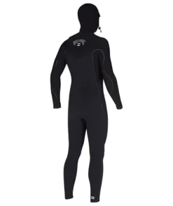 Billabong Mens 4/3mm Furnace Comp Hooded Wetsuit Black 23 Medium