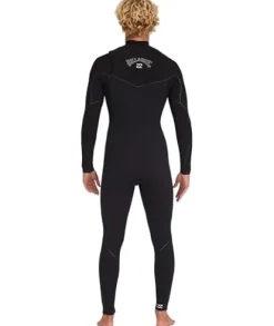 Billabong Mens 4/3mm Furnace Chest Zip Fullsuit Wetsuits Black 23 Medium