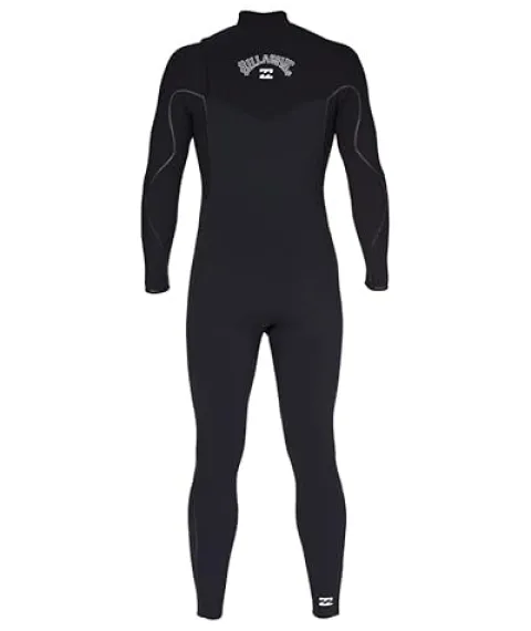 Billabong Mens 4/3mm Furnace Natural Zipperless Fullsuit Wetsuit Black Small