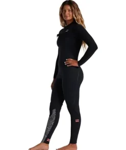 Billabong Womens 3/2mm Furnace Comp Chest Zip Fullsuit – Midnight Trails