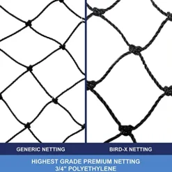 Bird-X Heavy-Duty Netting 50ft x 100ft Black