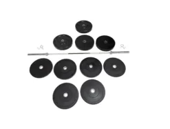 BK BodyKore 260lb Bumper Plate and Bar Package