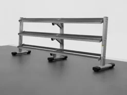 BK BodyKore 5-100lb Dumbbell Rack G243 Silver