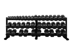 BK BodyKore Rubber Hex Dumbbell Set