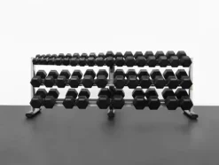 BK BodyKore Rubber Hex Dumbbell Set