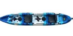 BKC Brooklyn 13.0 Tandem Modular Pedal Kayak Blue Camo