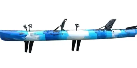 BKC Brooklyn 13.0 Tandem Modular Pedal Kayak Blue Camo