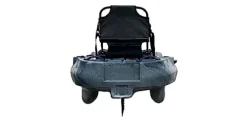 BKC FPK 8-Foot Single Foldable Kayak w/Pedal Drive, Paddle & Seat Included by BKC – Grey Camo
