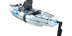 BKC PK10 Pedal Fishing Kayak – Paddle & Seat Included