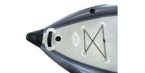 BKC SUP AIR 13-Foot Inflatable Stand Up Paddle Board w/Pedal Drive, Seat, Paddle by BKC