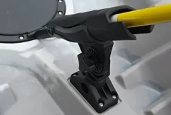 BKC TK181 12.5′ Tandem Sit On Top Kayak W/ 2 Soft Padded Seats, Paddles, 7 Rod Holders – Desert