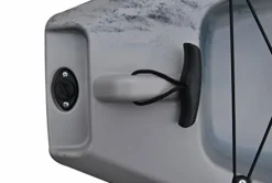 BKC TK181 12.5′ Tandem Sit On Top Kayak W/ 2 Soft Padded Seats, Paddles, 7 Rod Holders – Desert