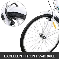 Bkisy Adult 7-Speed Tricycle White