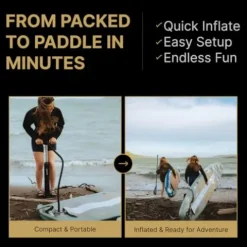 Bkrazy High-End Inflatable Paddle Board 11ft Complete Package Oasis