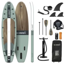 Bkrazy High-End Inflatable Paddle Board 11ft Complete Package Oasis