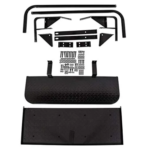 7BLACKSMITHS Rear Back Seat Kit for EZGO TXT Golf Cart Black