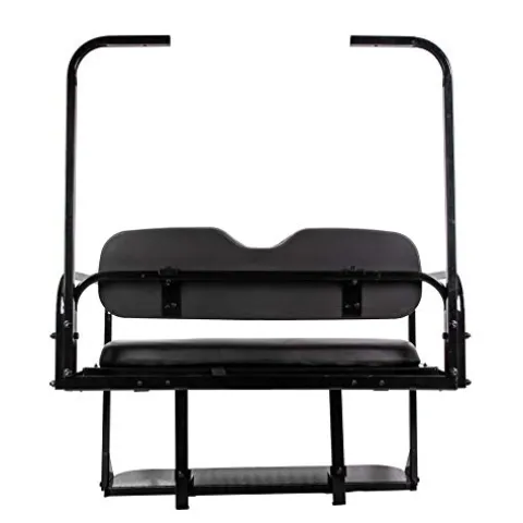 7BLACKSMITHS Rear Back Seat Kit for EZGO TXT Golf Cart Black