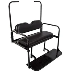 7BLACKSMITHS Rear Back Seat Kit for EZGO TXT Golf Cart Black