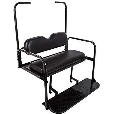 7BLACKSMITHS Rear Back Seat Kit for EZGO TXT Golf Cart Black