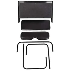 7BLACKSMITHS Rear Back Seat Kit for EZGO TXT Golf Cart Black