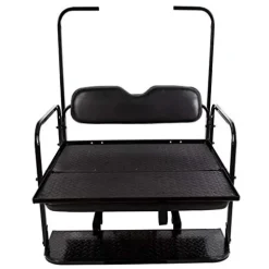 7BLACKSMITHS Rear Back Seat Kit for EZGO TXT Golf Cart Black