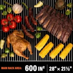 BLACKSTONE Pellet Grill Smoker with 20lb Hopper and Integrated Front Shelf Black