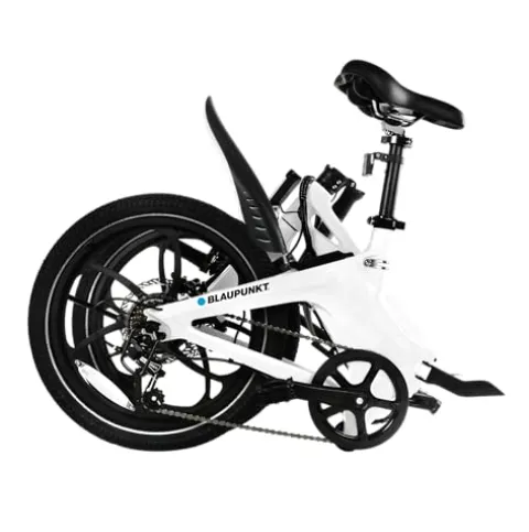 BLAUPUNKT Folding Electric Bike 350W Lightweight UL Certified 20 Inch White