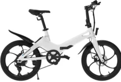 BLAUPUNKT Folding Electric Bike 350W Lightweight UL Certified 20 Inch White