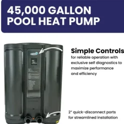 Blue Torrent ComforTemp Heat Pump – 45,000 Gallon Pool Pump – 137,000 BTU