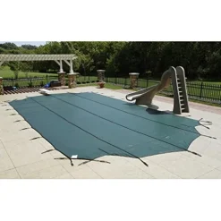 Blue Wave Arctic Armor Mesh Safety Cover 18x36ft Pool with Center Step Blue