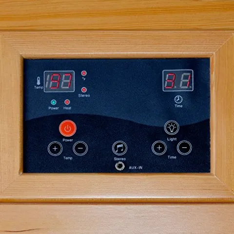 Blue Wave HeatWave BSA2402 1-2 Person Hemlock Carbon Infrared Sauna Hemlock