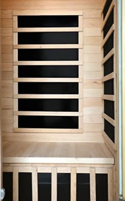 Blue Wave HeatWave BSA2402 1-2 Person Hemlock Carbon Infrared Sauna Hemlock