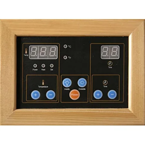 Blue Wave HeatWave Coronado SA2409 2 Person Sauna with Carbon Heaters and Chromotherapy System