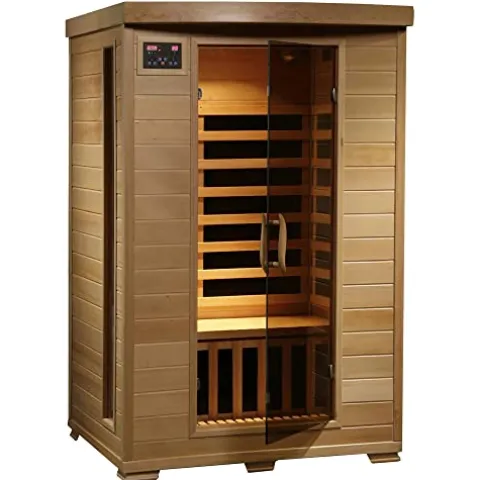 Blue Wave HeatWave Coronado SA2409 2 Person Sauna with Carbon Heaters and Chromotherapy System