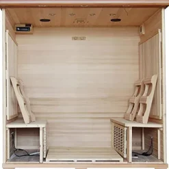 Blue Wave Heatwave 6-Person Cedar Sauna with Carbon Heaters