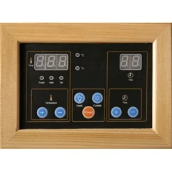 Blue Wave HEATWAVE Radiant Saunas 2-Person Hemlock Infrared Sauna Brown