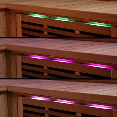 Blue Wave Radiant Saunas BSA1315 Cedar Elite 3-4 Person Infrared Sauna Wood