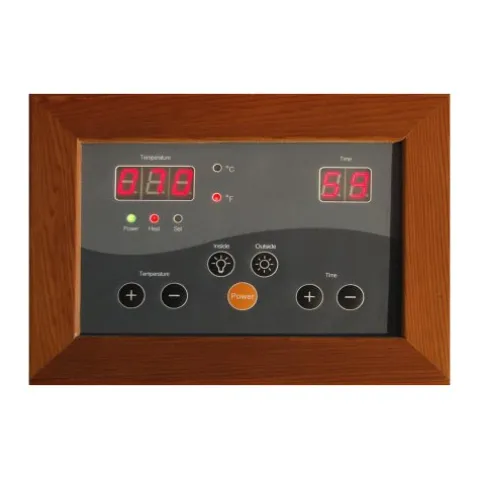 Blue Wave Radiant Saunas 2-Person Infrared Cedar Wood Sauna with Air Purifier, Chromotherapy Lighting, Music System, Carbon Heaters