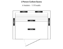 Blue Wave Radiant Saunas 2-Person Infrared Cedar Wood Sauna with Air Purifier, Chromotherapy Lighting, Music System, Carbon Heaters