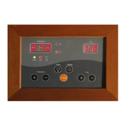 Blue Wave Radiant Saunas 4-Person Cedar Infrared Sauna with 9 Carbon Heaters, Chromotherapy Lighting, Oxygen Ionizer, Music System