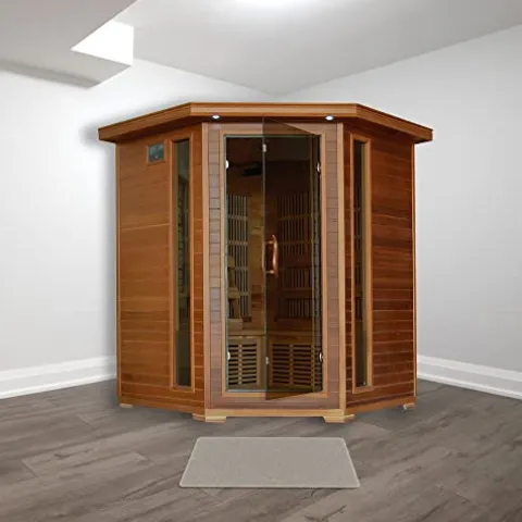 Blue Wave Radiant Saunas BSA1320 Whistler Cedar Infrared Sauna 3-4 Person