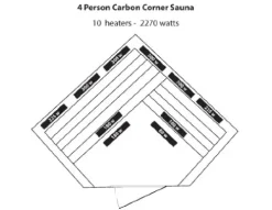 Blue Wave Radiant Saunas BSA1320 Whistler Cedar Infrared Sauna 3-4 Person