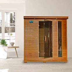Blue Wave Radiant Saunas BSA1323 6 Cedar Carbon Infrared Sauna 5+ Person