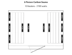 Blue Wave Radiant Saunas BSA1323 6 Cedar Carbon Infrared Sauna 5+ Person