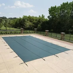 Blue Wave Rectangular In Ground Pool Safety Cover – Green