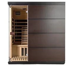 Blue Wave Sirona 3-Person Hemlock Infrared Sauna Espresso