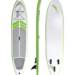 Blue Wave Sports Manta Ray Inflatable Paddleboard 12-Foot Green/White